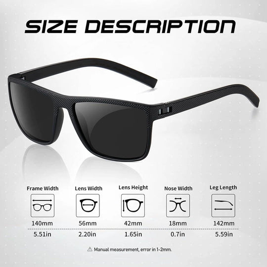3-Pack Polarized Sunglasses Set with UV Protection