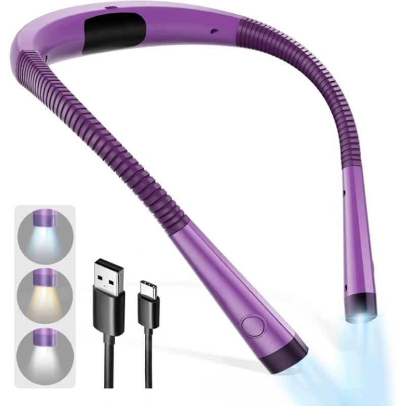 Adjustable Rechargeable LED Reading Light with Ergonomic Design – 6 Brightness Levels