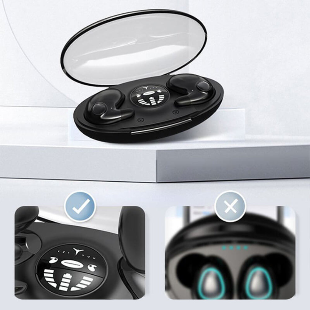 Comfort-Fit Noise-Cancelling Wireless Sleep Earbuds