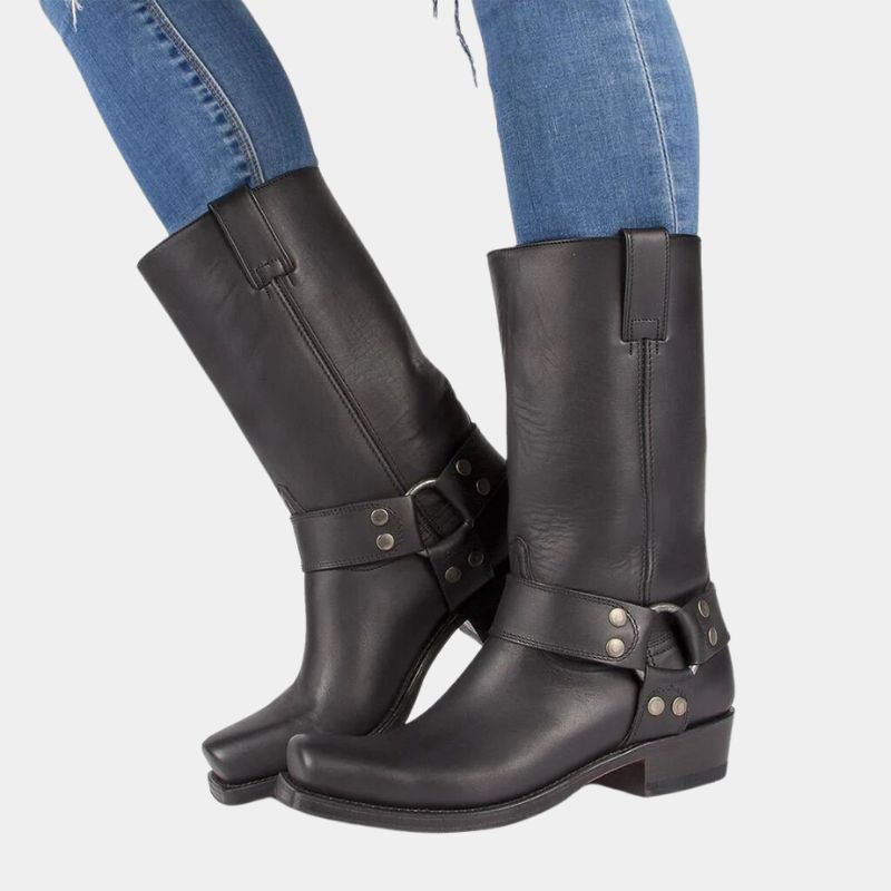Comfortable Unisex Mid-Calf Western Boots
