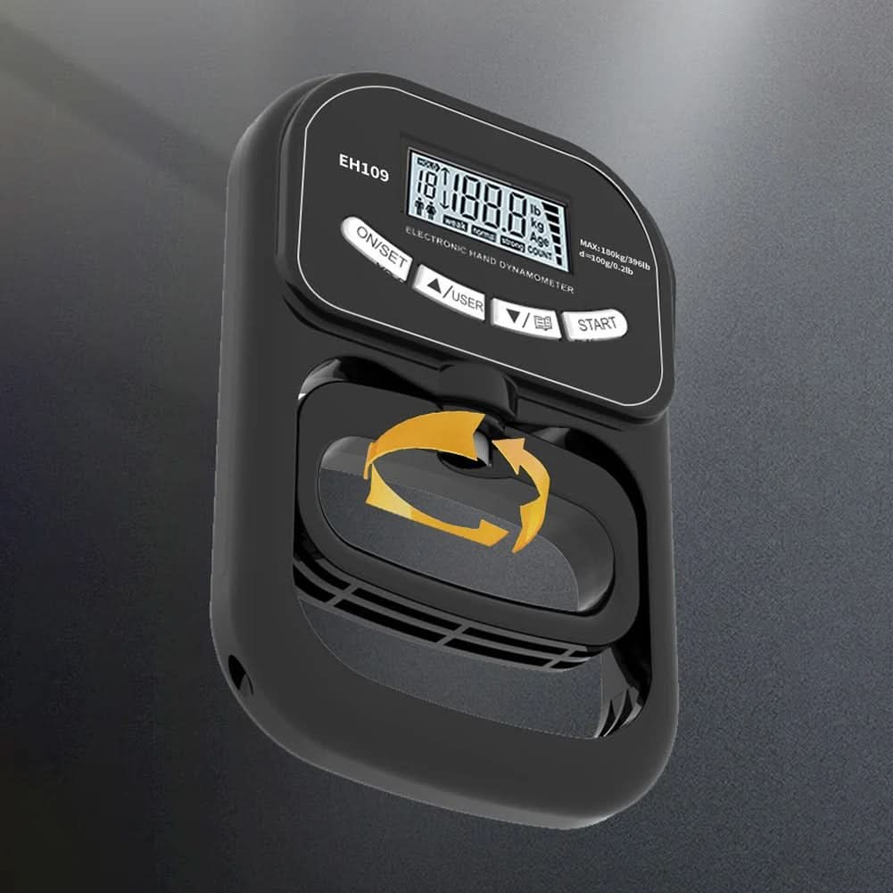 Digital Hand Dynamometer - Portable and Precise Grip Strength Measuring Device up to 120 kg