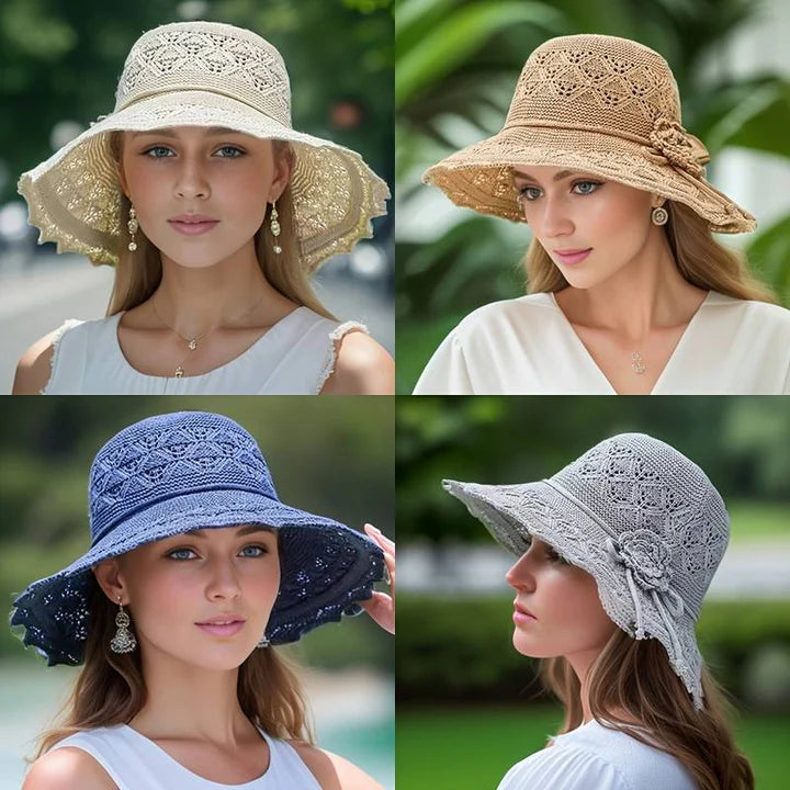 Elegant Wide-Brim Sun Hat