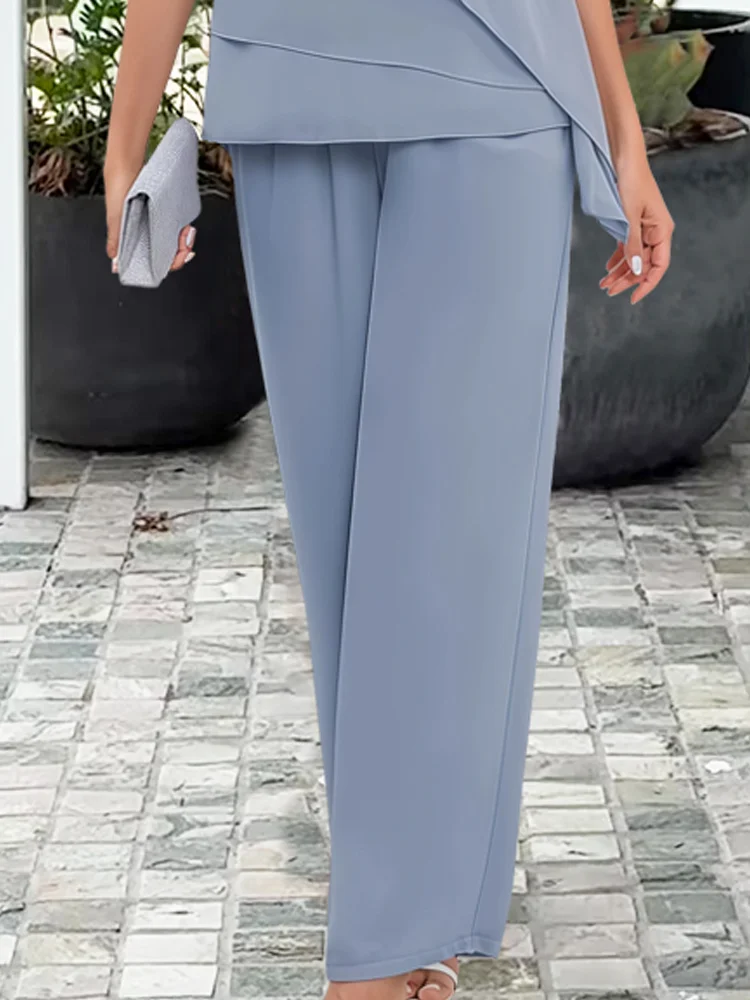 Elegant Women's Two-Piece Pants Set