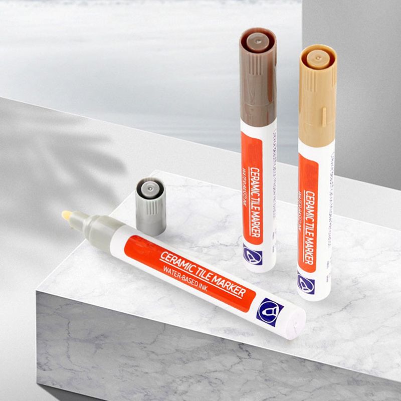 Grout Repair Pen - Waterproof Polymer Sealant, Anti-Mold Formula, Quick-Drying & Odorless - For Bathroom & Kitchen Tiles
