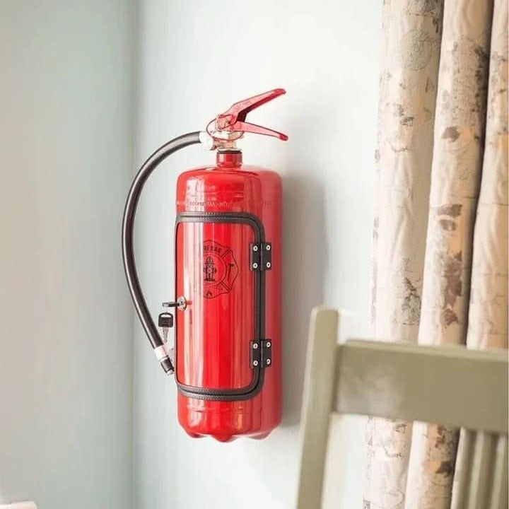 Hidden Fire Extinguisher Minibar – Novelty Drink Storage Cabinet