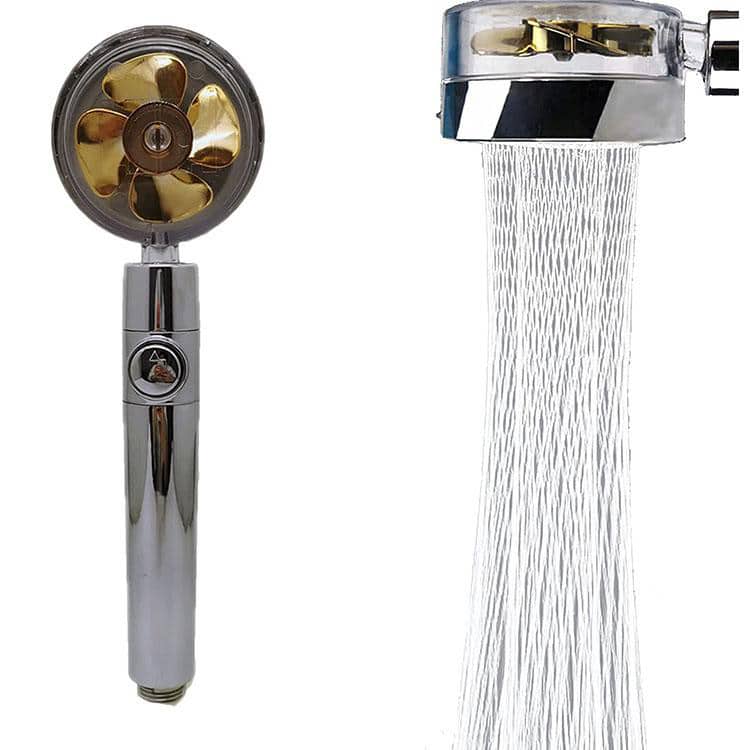 High-Pressure Water-Saving Shower Head with 360° Rotating Design