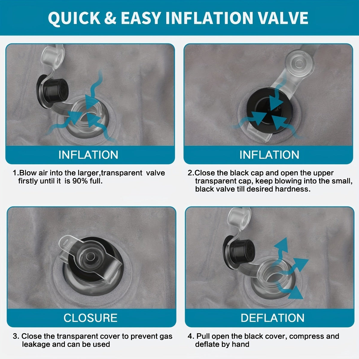 Inflatable Leg Elevation Pillow – For Improved Blood Circulation, Ideal for Sleeping