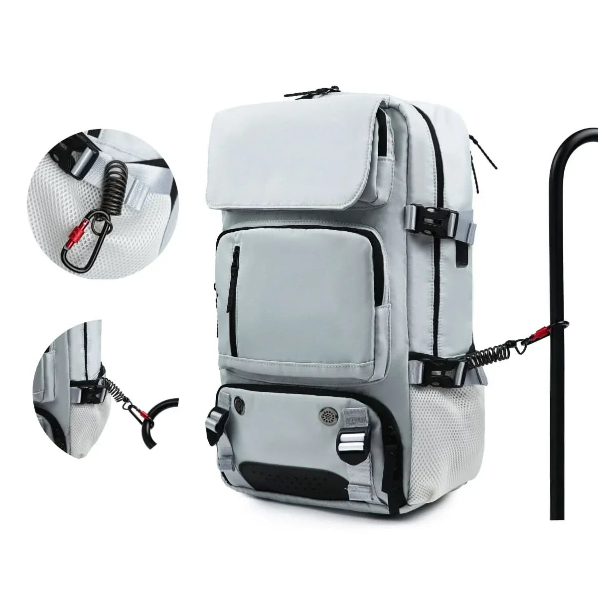 Large Waterproof Travel Backpack with USB Port