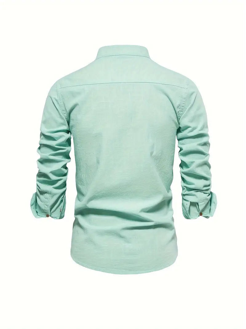 Men's Long-Sleeve Button-Down Shirt