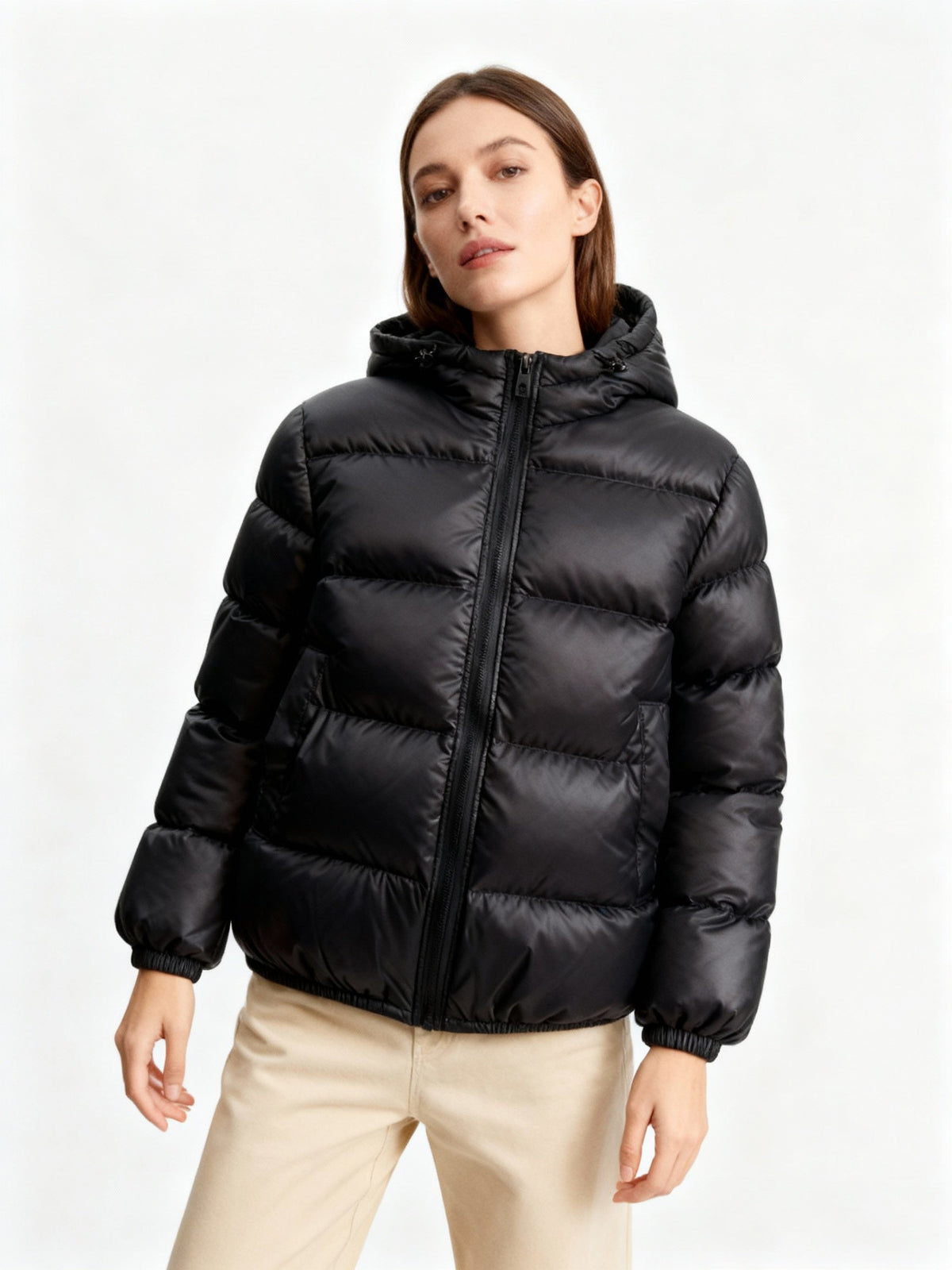 Men's Quilted Puffer Jacket with Warm Filling & Winter-Ready Design