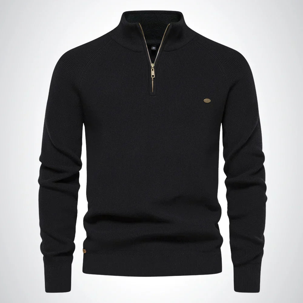 Men's Zip Sweater – Easy-Care Style