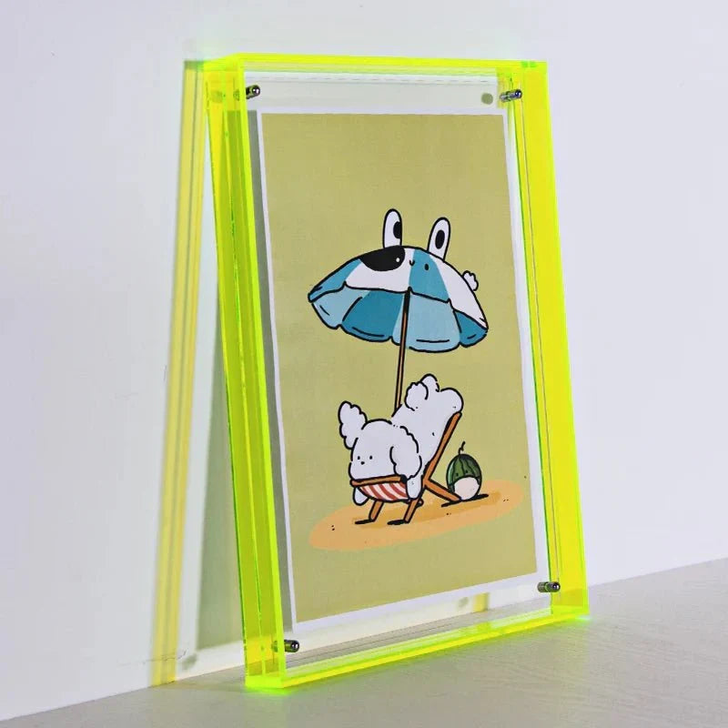 Modern Colorful Clear Acrylic Photo Frame