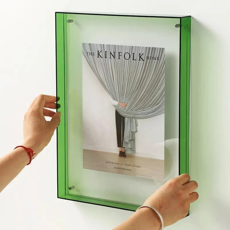 Modern Colorful Wall-Mounted Acrylic Photo Frame