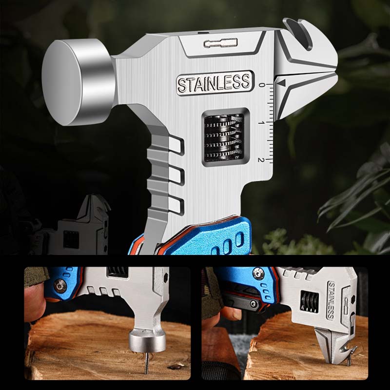 Multifunctional Stainless Steel Folding Hammer Multitool
