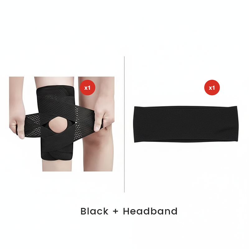 Open-Patella Knee Support with Adjustable Straps for Sports and Recovery