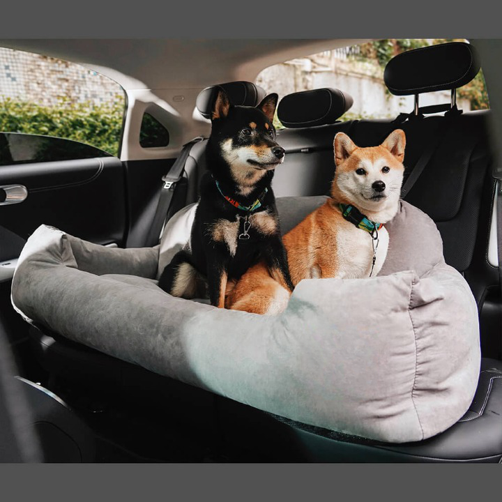 Pet Car Seat Bed for Dogs - Safe Travel & Comfort
