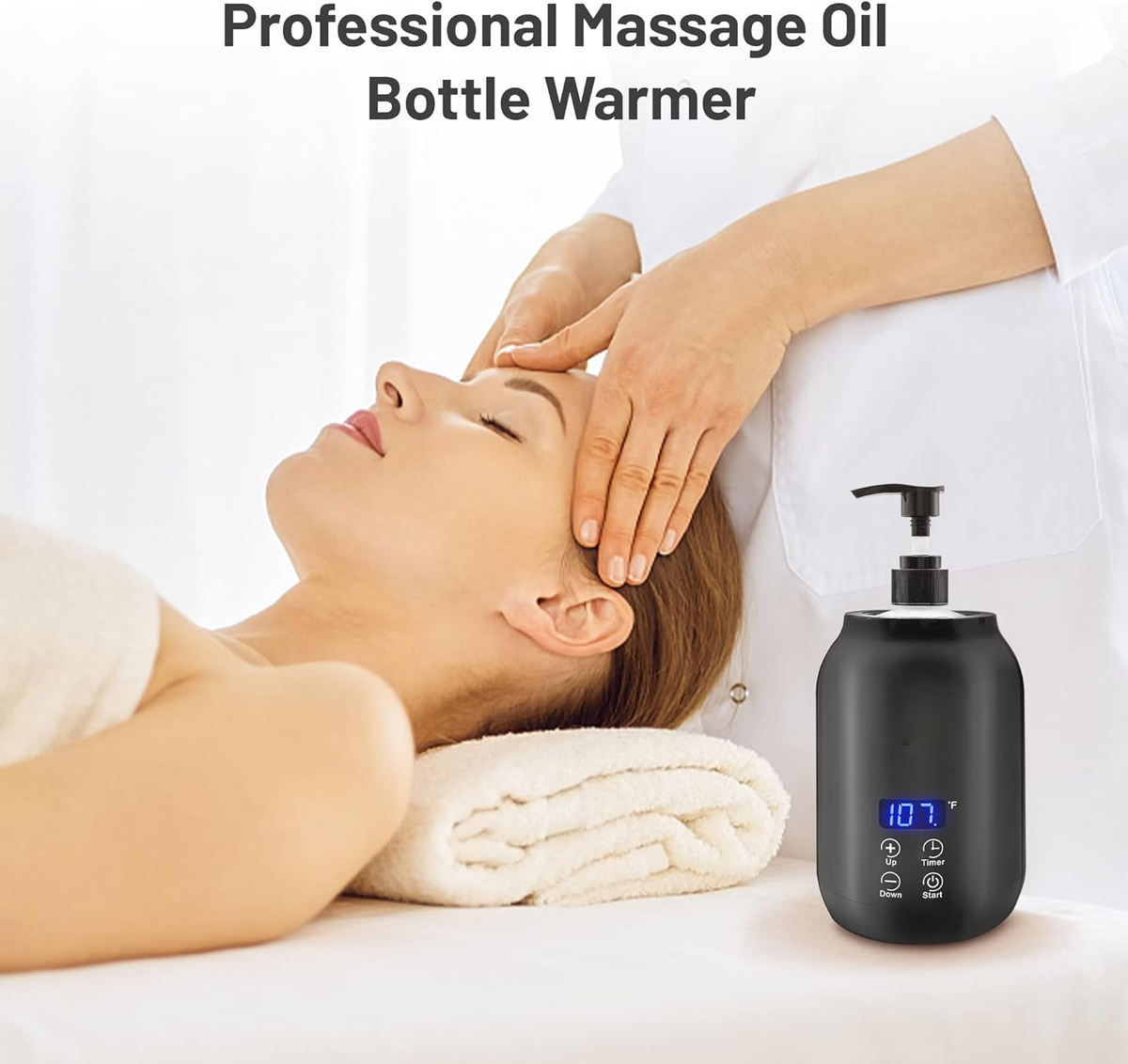Portable Electric Massage Oil Warmer with Fast Heating and Digital Control