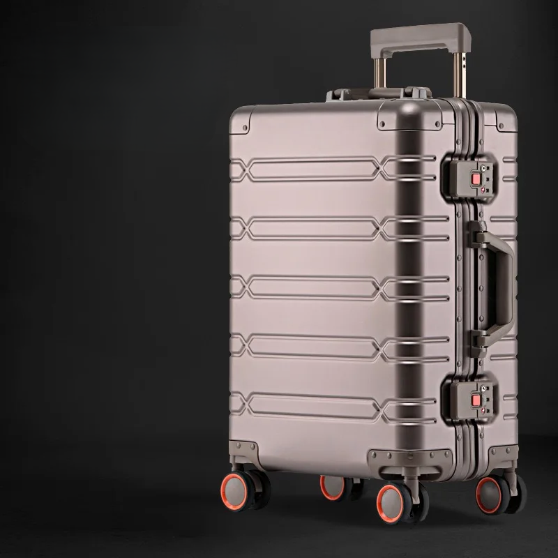 Premium Aluminum Suitcase with TSA Lock and Silent Wheels
