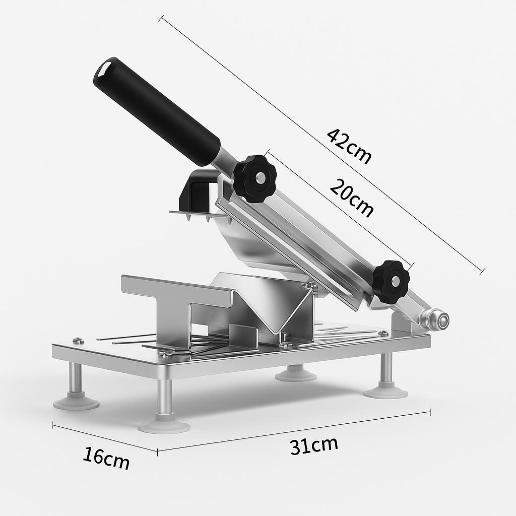 Stainless Steel Food Slicer for Home Use with Adjustable Thickness and Precision Cutting