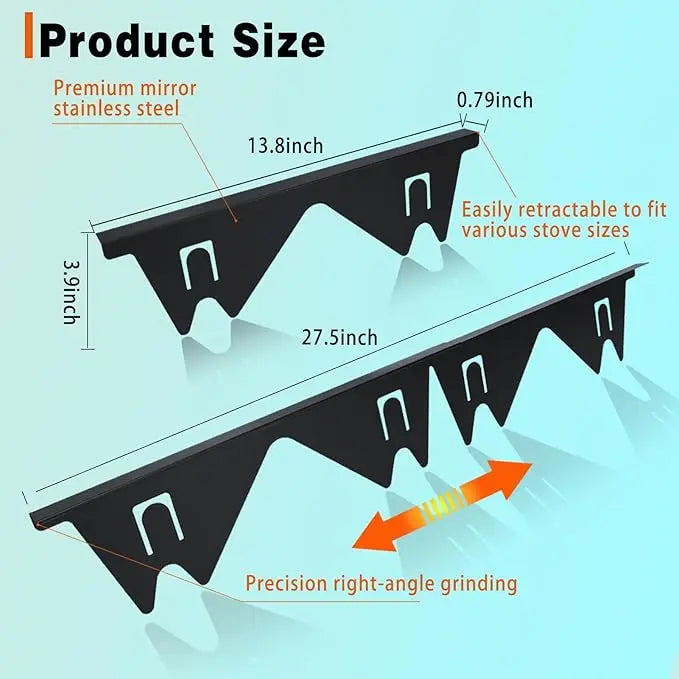 Stainless Steel Telescopic Stove Gap Covers