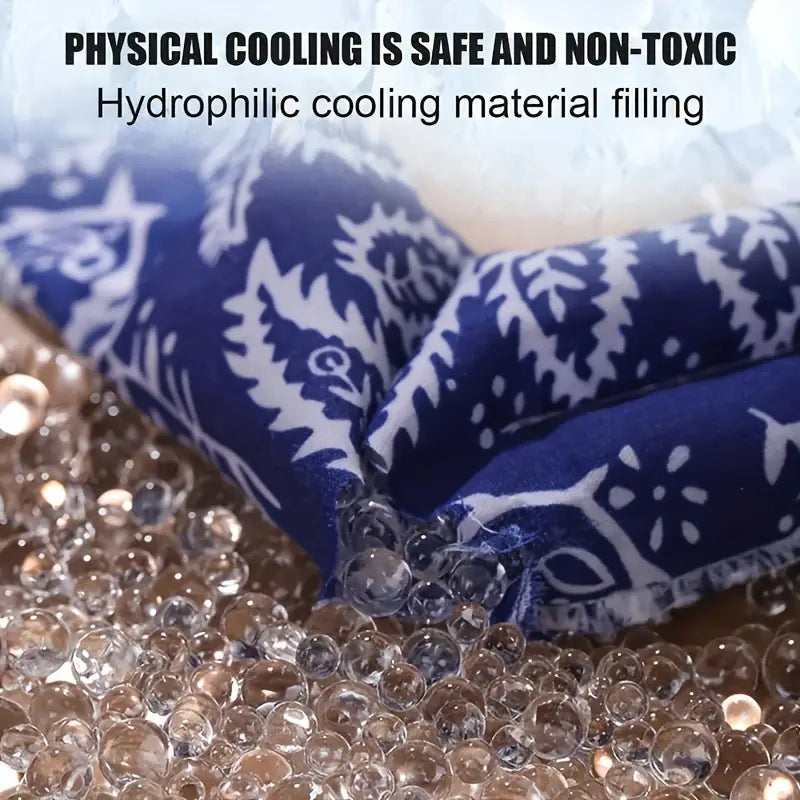 Summer Cooling Ice Scarf for Neck and Headband