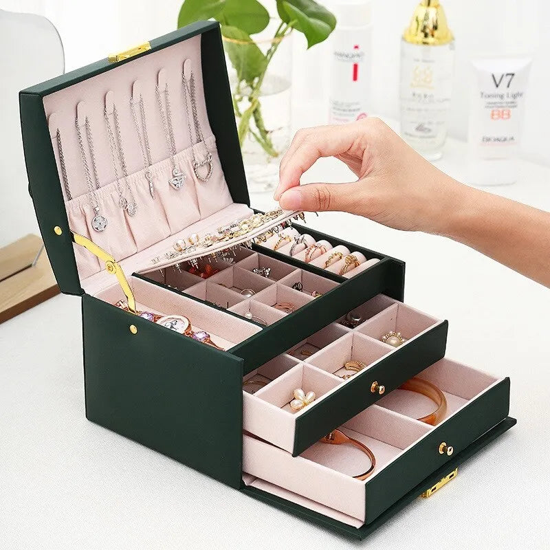 Three-Tier Jewelry Box - Organized Storage