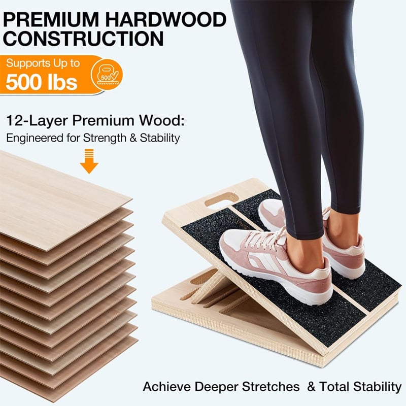 Unisex 6-Angle Adjustable Slant & Balance Board
