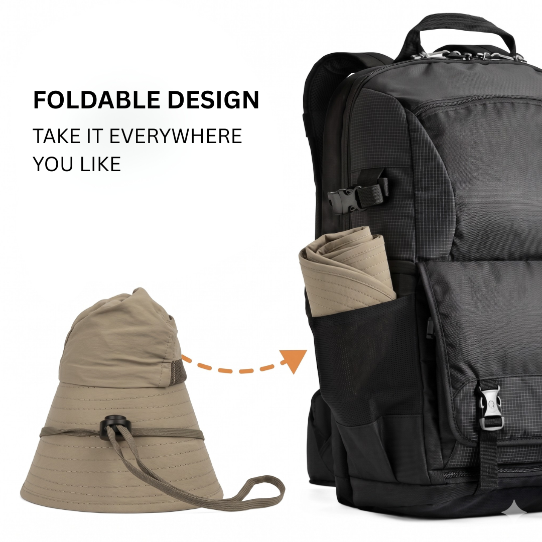 UPF 50 Sun Protection Hat with Neck Flap