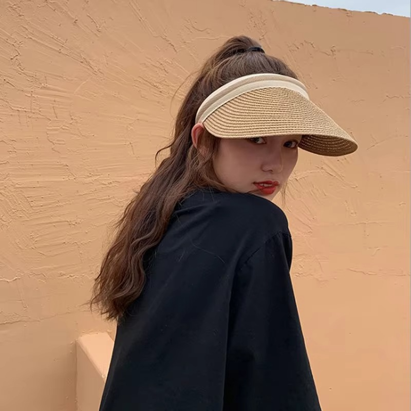 UV Protection Wide Brim Summer Sun Visor Hat