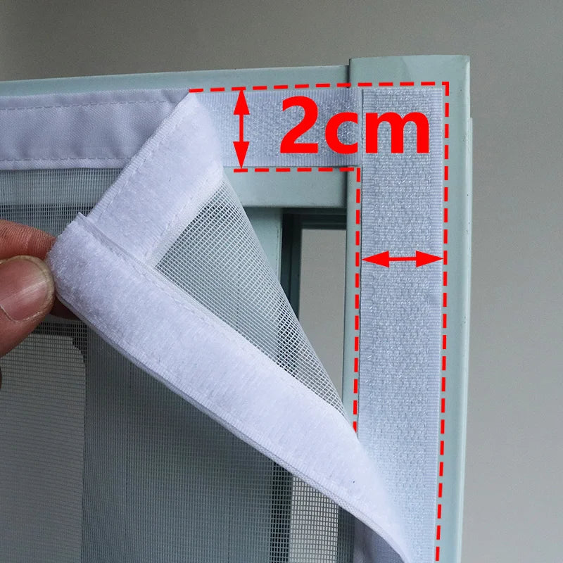 White Magnetic Screen Door