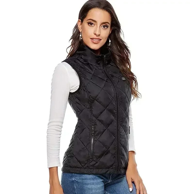 Women's 9-Zone Heated Vest - Adjustable Heat