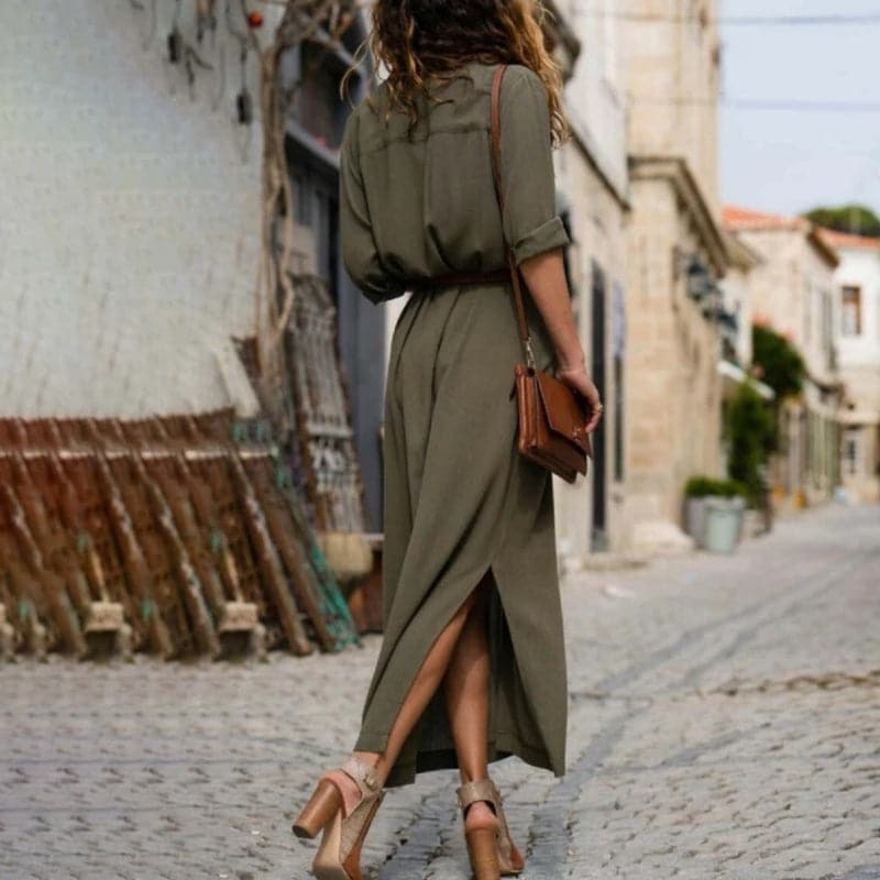 Women's Button-Down Midi Dress
