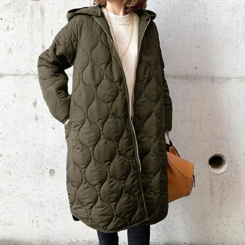 Women's Hooded Quilted Coat