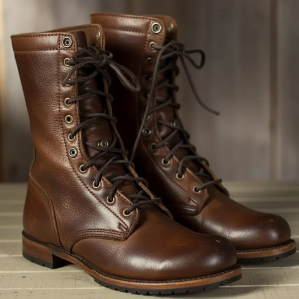 Women's Lace-Up Mid-Calf Boots