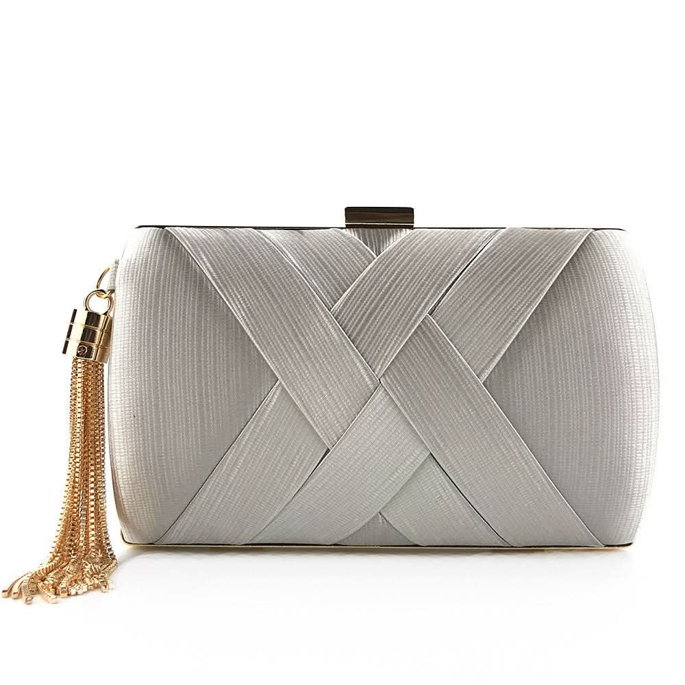 Women's Modern Evening Clutch with Tassel