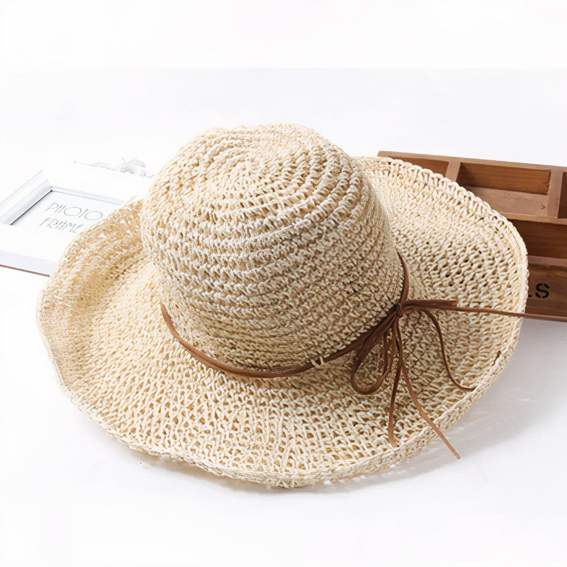 Women's Packable Wide-Brim Fedora Sun Hat – Versatile