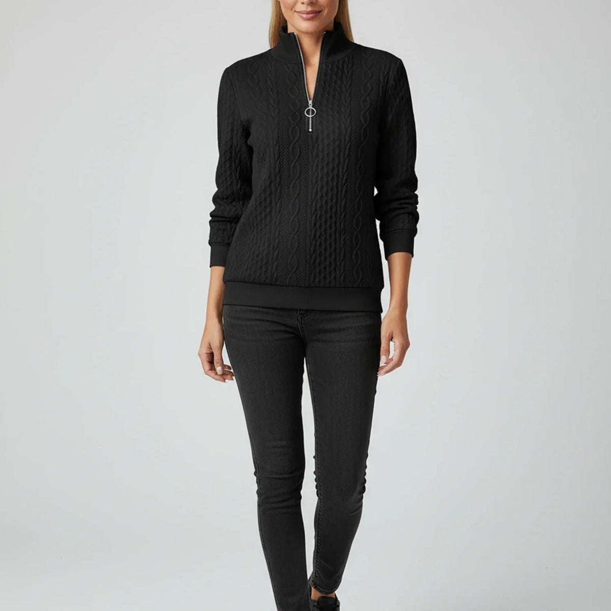 Women's Quarter Zip Sweater