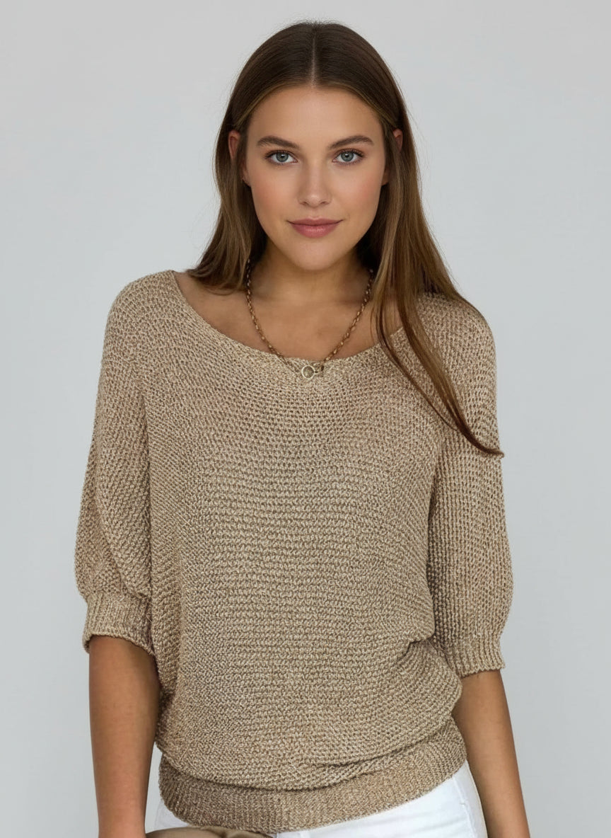 Women's Short-Sleeve Sweater