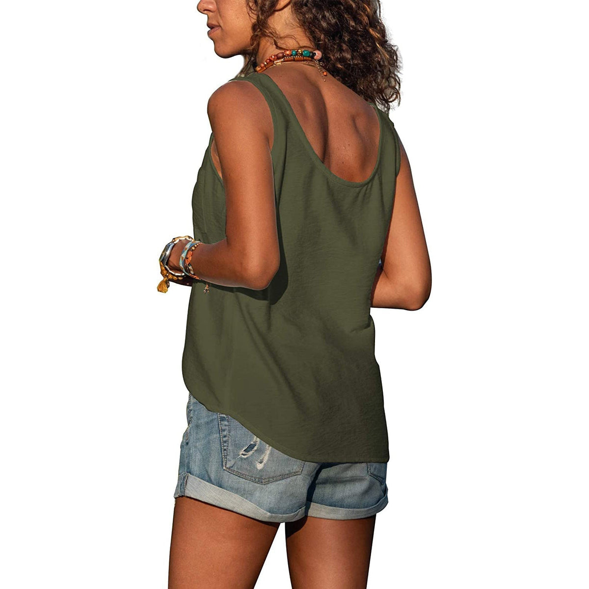Women's Slim Fit Breathable Ibiza Style Tank Top