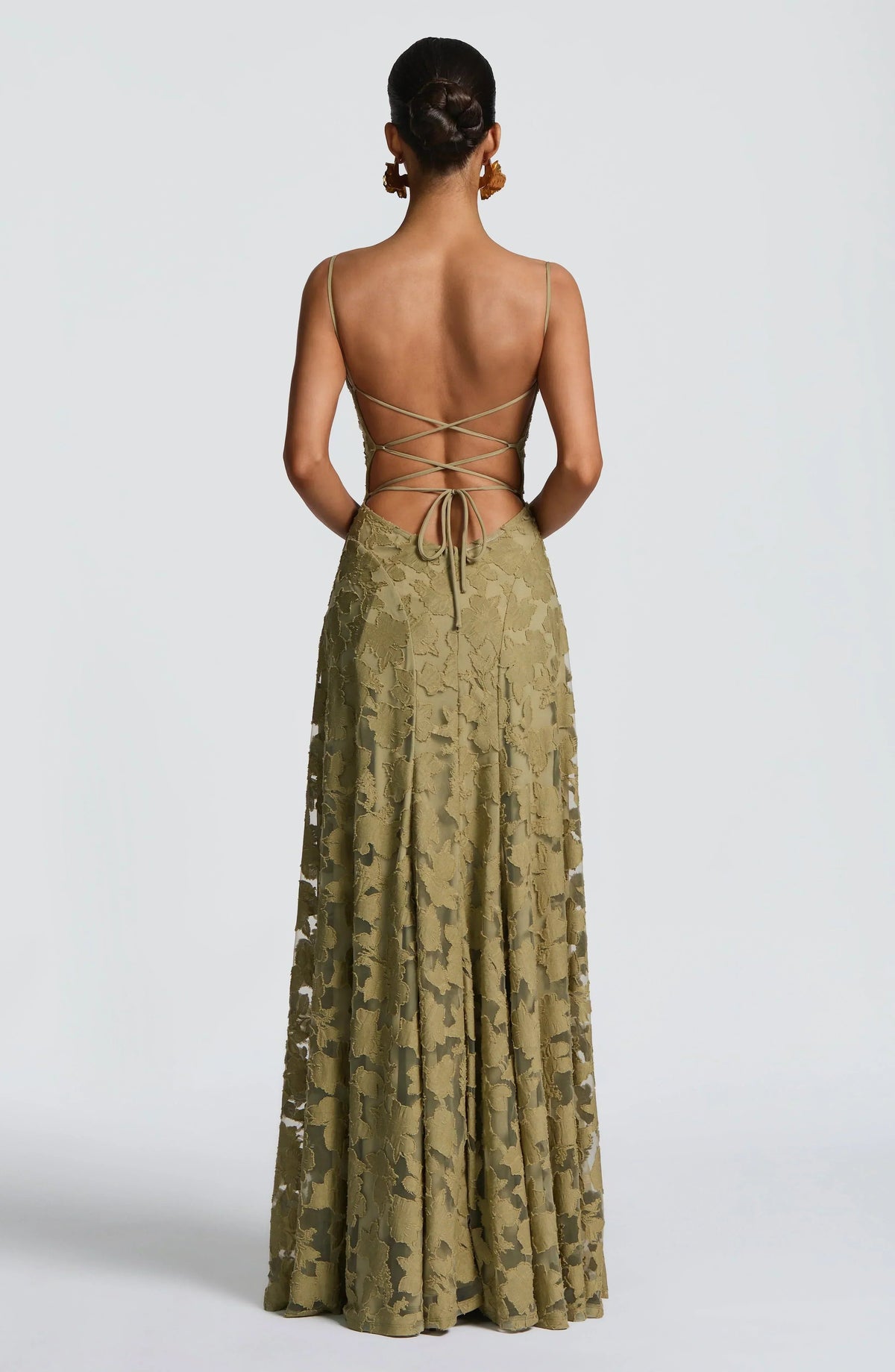 Women's Spaghetti Strap A-Line Maxi Dress