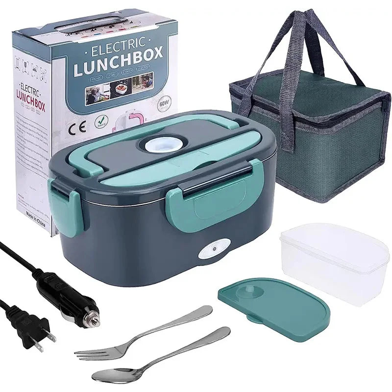 1.5L Electric Lunch Box Food Warmer 60W Portable Leakproof Heating Device