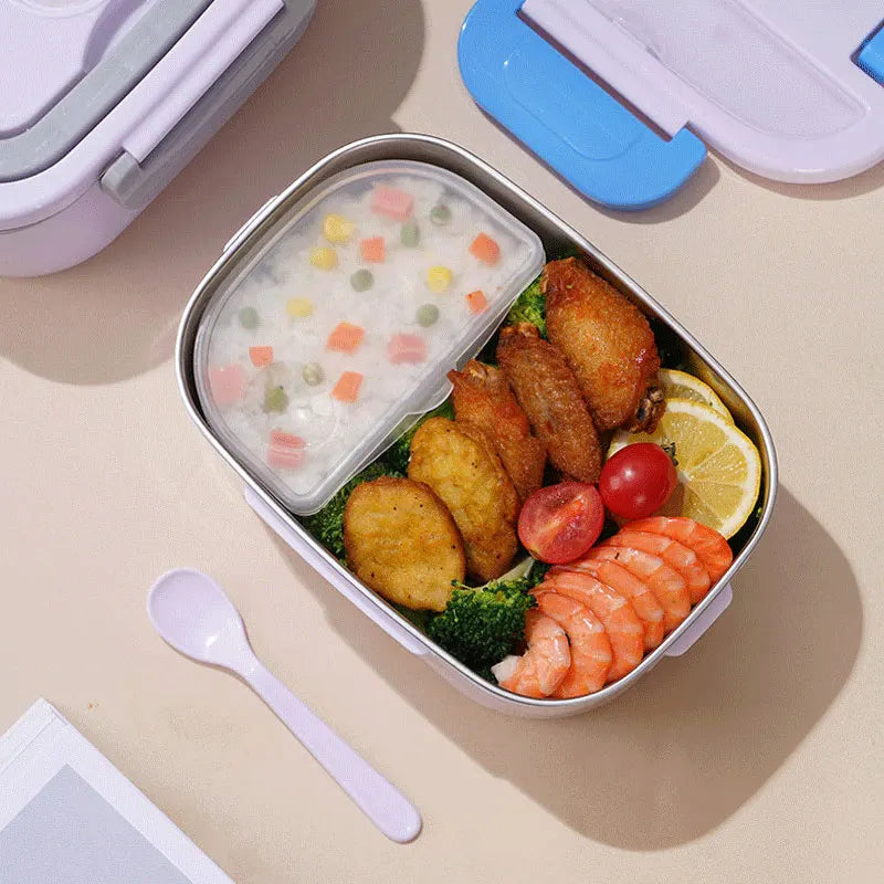 1.5L Electric Lunch Box Food Warmer 60W Portable Leakproof Heating Device