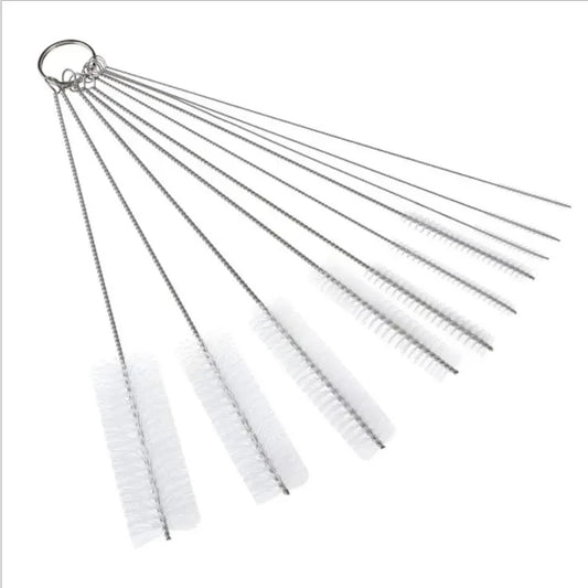 10-Piece Stainless Steel Small Cleaning Brush Set
