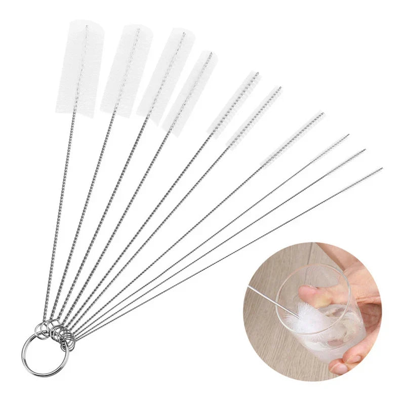 10-Piece Stainless Steel Small Cleaning Brush Set