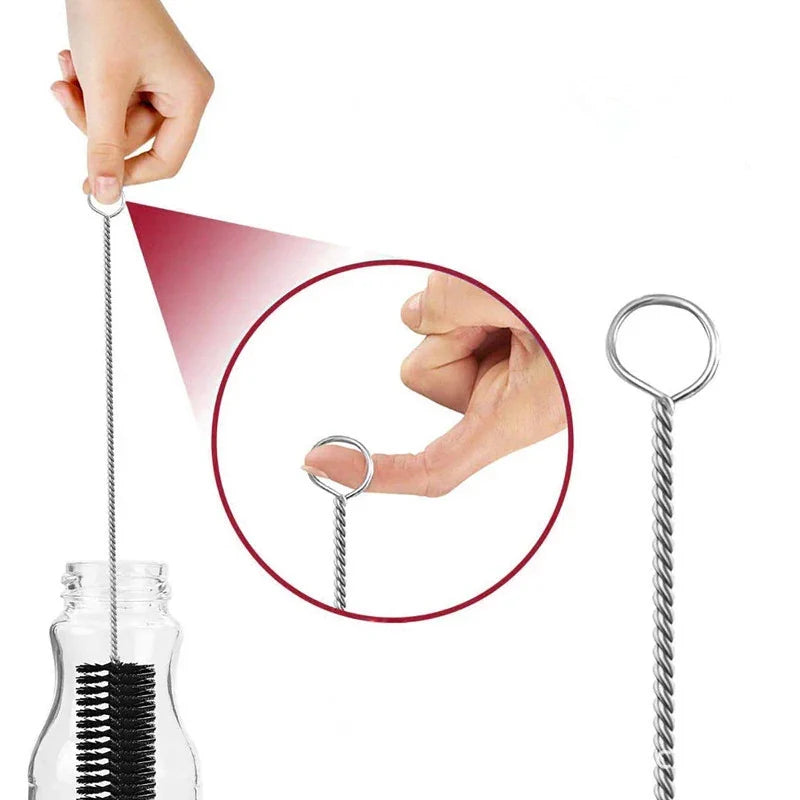 10-Piece Stainless Steel Small Cleaning Brush Set