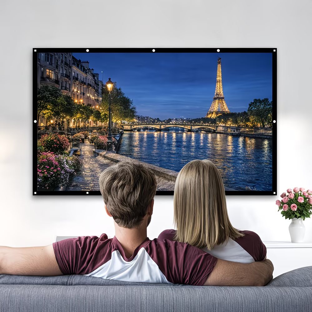 100-Inch Portable Projector Screen – 16:9 Aspect Ratio