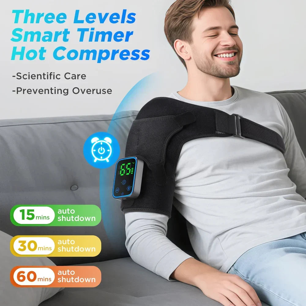 3-in-1 Electric Shoulder, Elbow, and Knee Brace with Heat and App Control