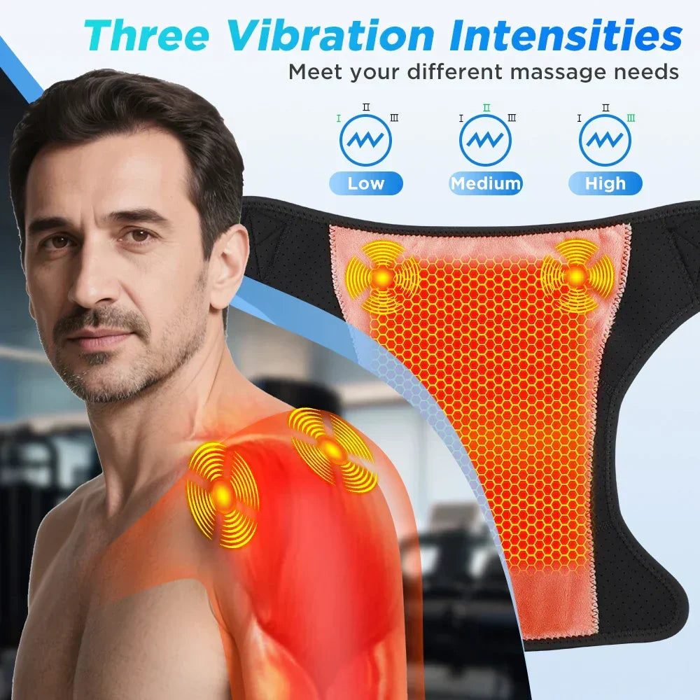 3-in-1 Electric Shoulder, Elbow, and Knee Brace with Heat and App Control