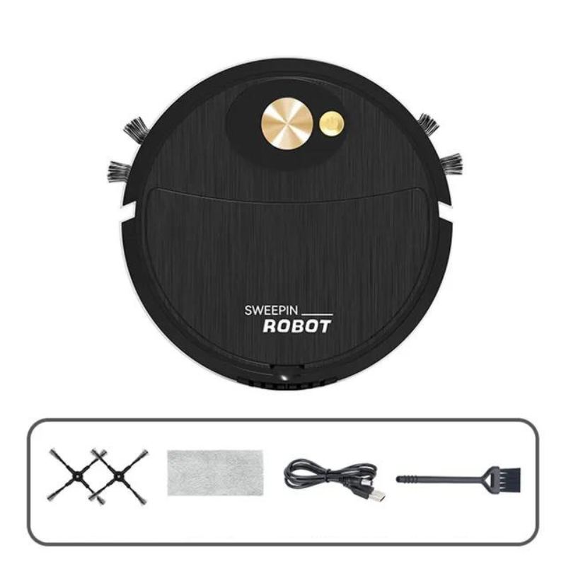3-in-1 Robot Vacuum and Mop – Compact Design