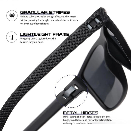 3-Pack Polarized Sunglasses Set with UV Protection